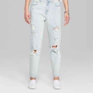 High-rise mom jeans